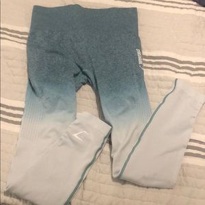 Gymshark ombré blue/teal seamless leggings